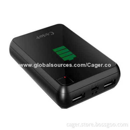 7,200mAh Mobile External Charger for iPhone with USB Port, Micro Input Socket